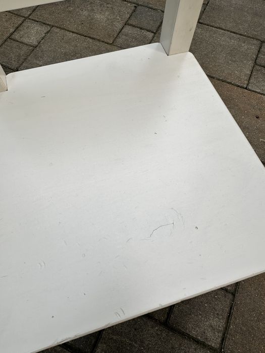 Krzesełko dziecięce białe Ikea SUNDVIG