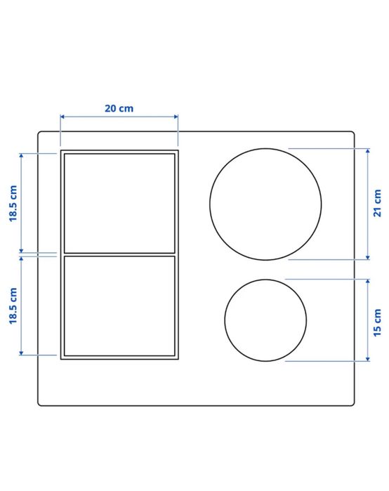 SMAKLIG Płyta indukcyjna, IKEA 500 czarny, 59 cm