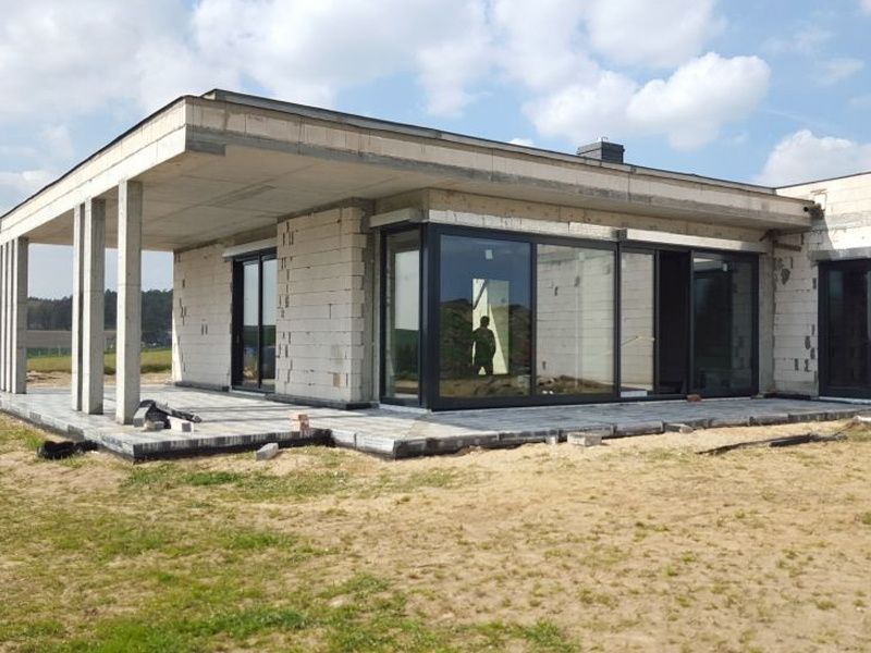 Drzwi Wejściowe NA WYMIAR Okno Witryna Aluminiowa 2485 x 3000 mm