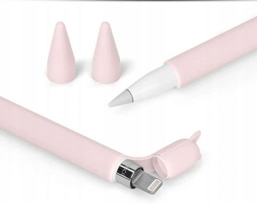 3X Etui Silikonowe Na Apple Pencil Różowy Fiolet Granat