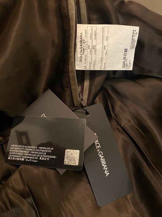 Dolce & Gabbana kurtka skorzana IT48 slim