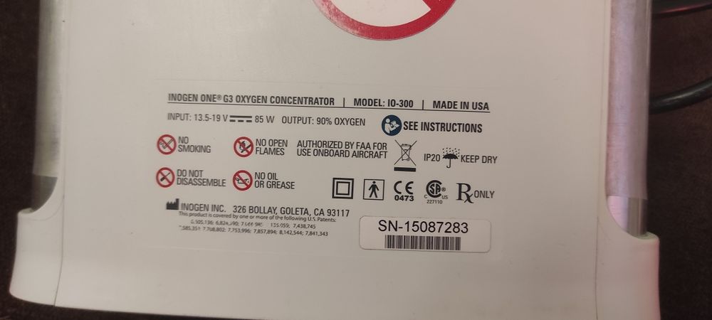 Koncentrator tlenu Inogen G3, 2 baterie w zestawie!