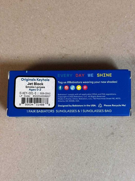 Okulary przeciwsłoneczne Babiators Keyhole Jet Black 0–2 UV400