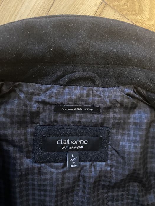 Чоловіче полупальто шерсть фірми Claiborne розмір L пальто куртка
