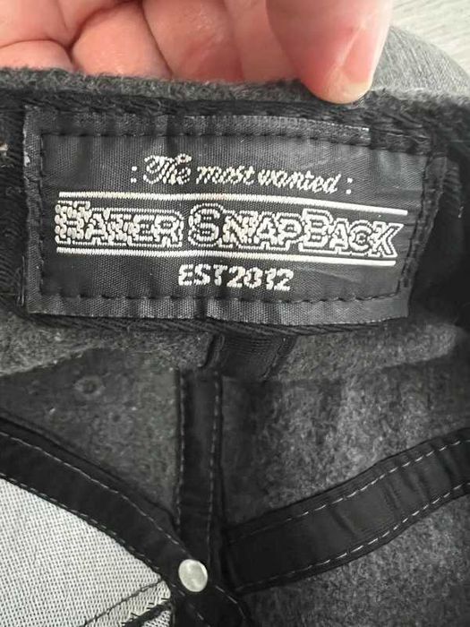 Czapka z Daszkiem Hater Snapback Metal Badge Paisley Szara Vintage