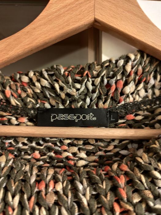 Kolorowy sweter golf Passport r. L/40