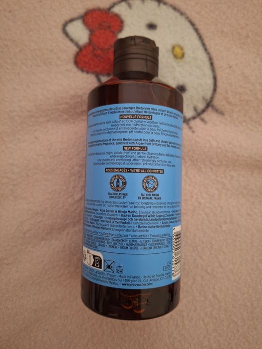 Gel de Banho Revitalizante Alga Selvagem & Funcho Maritimo 400ml Yves Rocher