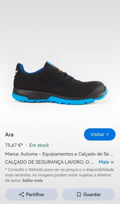 Sapatilhas segurança