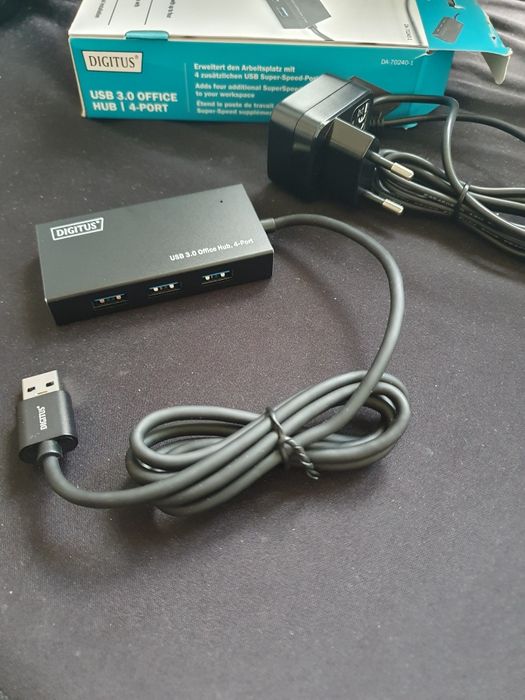 Digitus Hub USB 3.0, 4 portowy DA-70240-1 / z zasilaczem