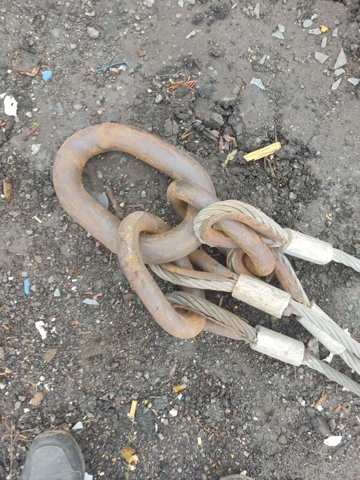 Zawiesie dźwigowe stalowe liny Haki Oczko 9.5m Okazja
