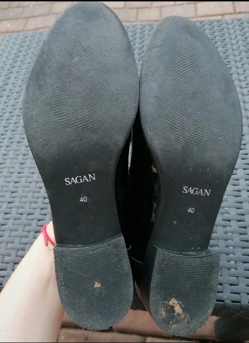 Mokasyny damskie czarne roz 40