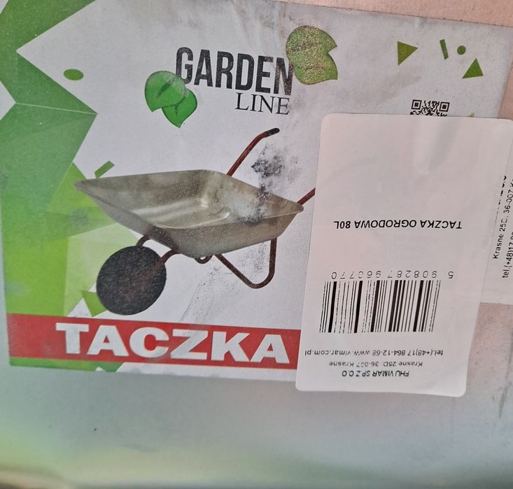 Taczka ogrodowa 80l ocynk