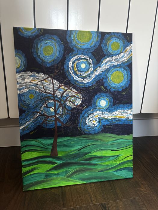 Obraz malowany ręcznie, 24cm x 30cm