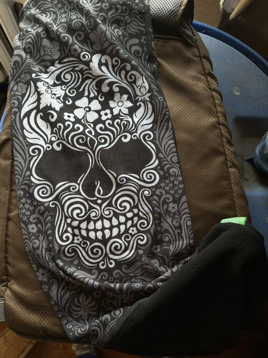 Продам баф длинный с черепом (микрофибра + флис)