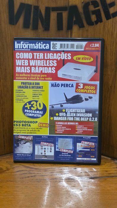 Lote 13 DVDs Revistas de Informática - PCGuia e Exame Informática (Coleção Retro)