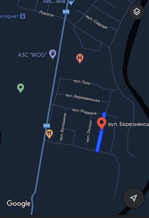 Терміново. Земля. Участок