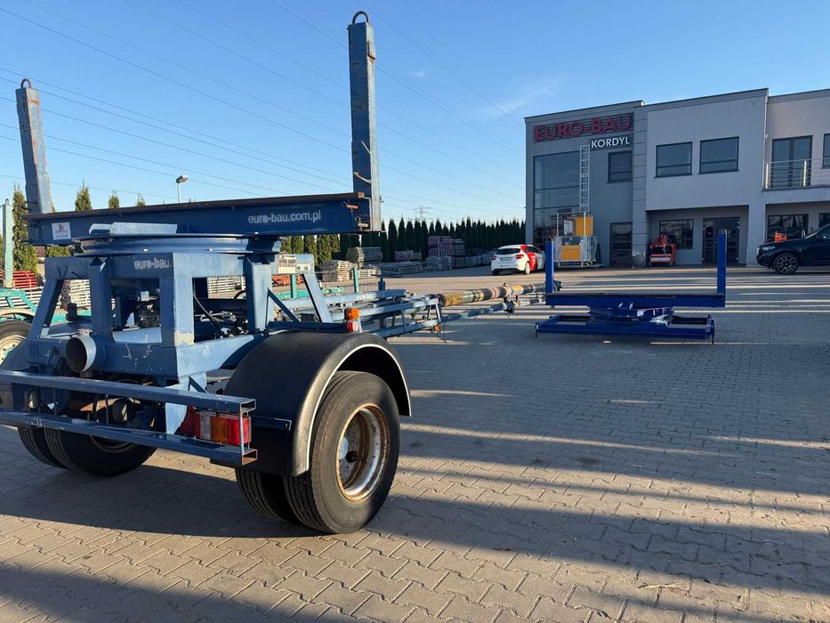 Przyczepa dłużycowa dłużyca Auwarter NL 6,5T do stali drutu słupów M24
