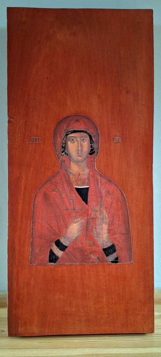 Ikona na desce lipowej - Orantka