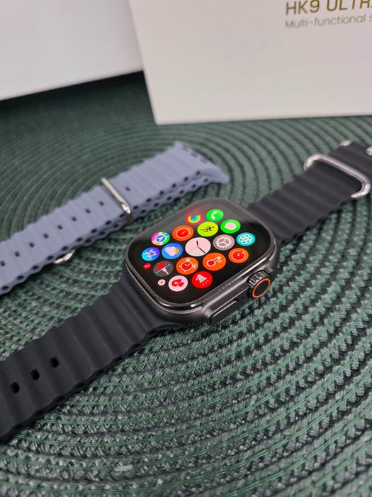 Smartwatch HK Ultra2 Max – AMOLED, połączenia, sport, zdrowie – NOWY