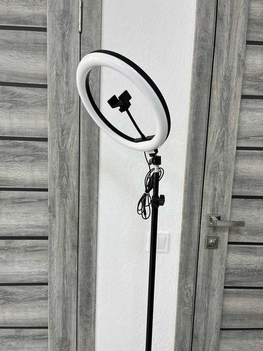 Кільцева LED ЛАМПА + ШТАТИВ на 2 метри! Повний набір блогера! Яскрава.