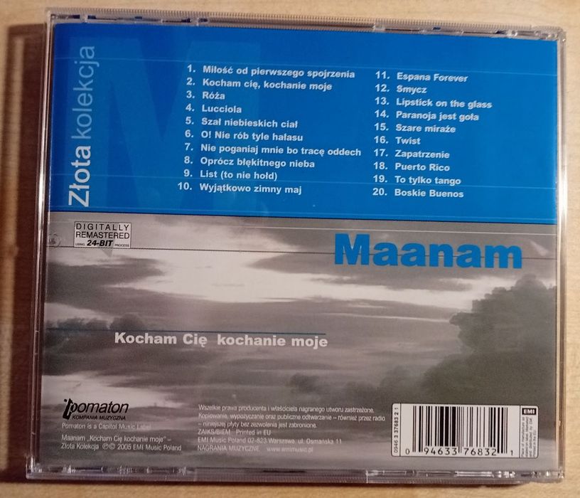 Maanam – Kocham Cię, Kochanie Moje | Złota Kolekcja CD | 2005 EMI