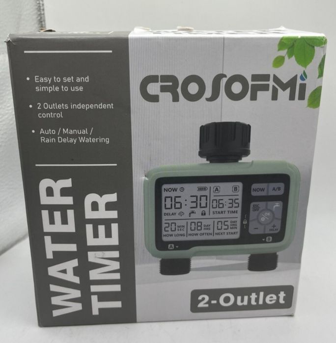 temporizador de água CROSOFMI com 2 saídas