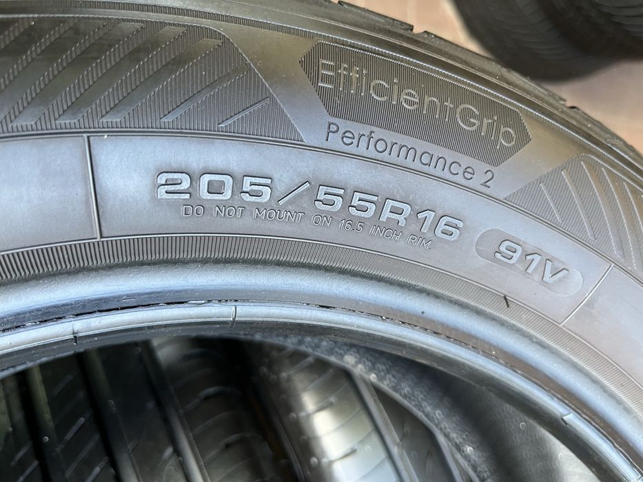4x 205/55/16 Goodyear EfficientGrip Performance 2  91V  Jak NOWE  2023 rok .