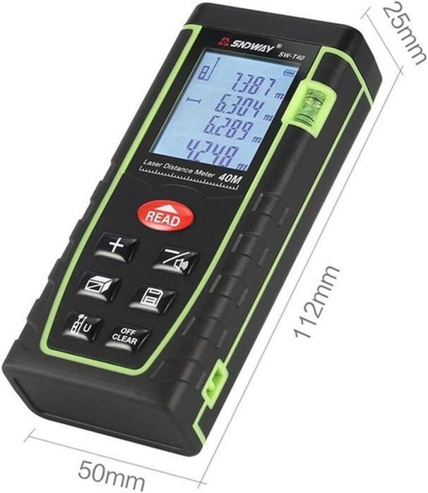 Dalmierz laserowy, miernik odległości 40M SNDWAY SW-T40