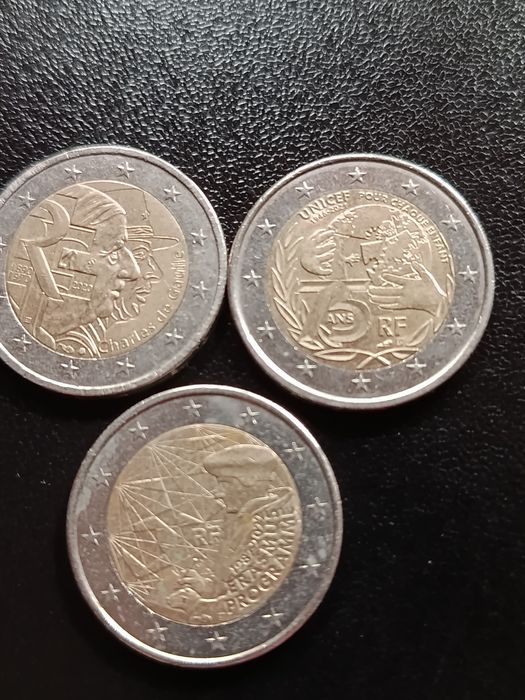Moedas  comemorativas  2€ circuladas França