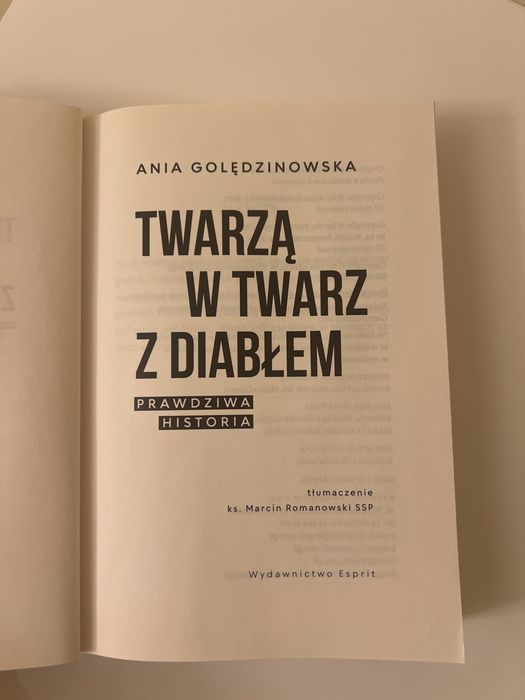 Ksiażka „Twarzą w twarz z diablem”