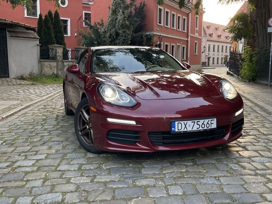 Porsche Panamera, Polift, silnik 3,6, piekny, bordowy egzemplarz, zamiana