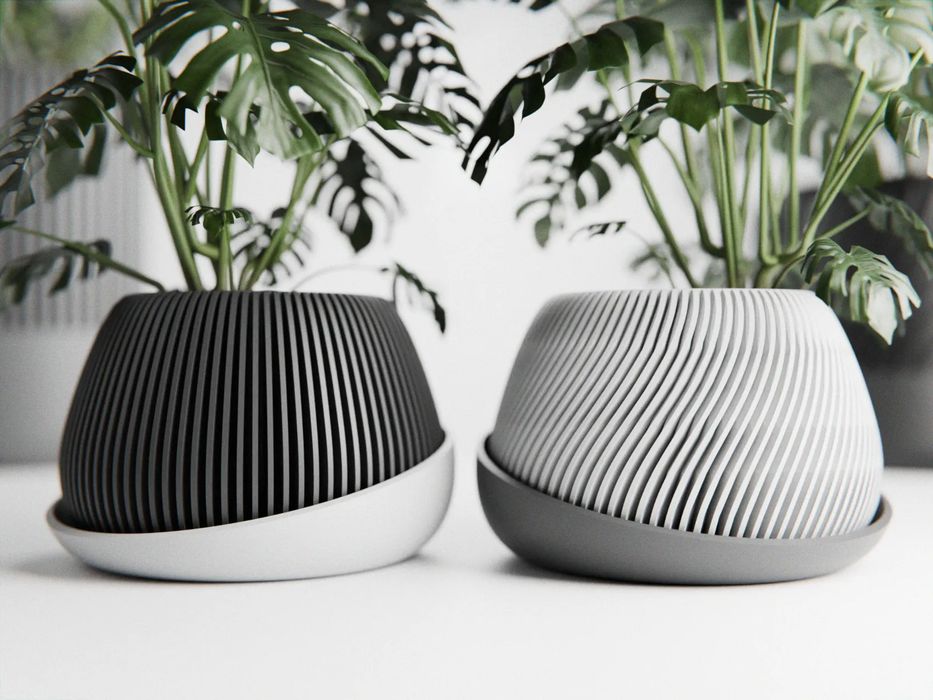 Vaso Japandi com Rega Automática (2 Versões)