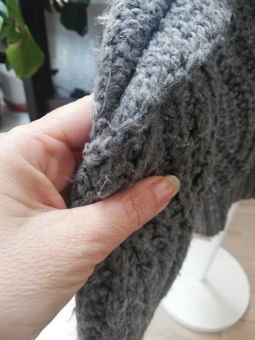 Sweter golf dins tricot mode in italy z domieszką wełny i moher