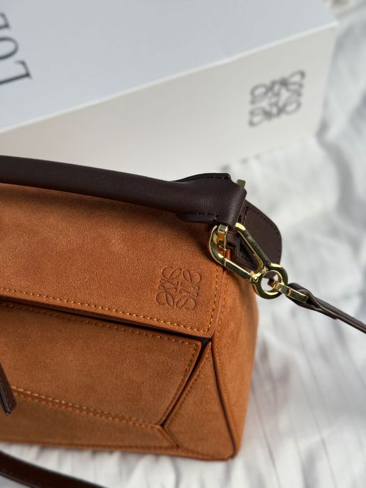 Сумка Loewe puzzle замшева