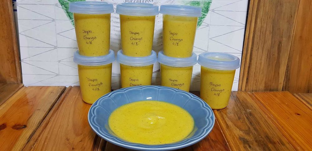 Faço comida/ sopa para bebes