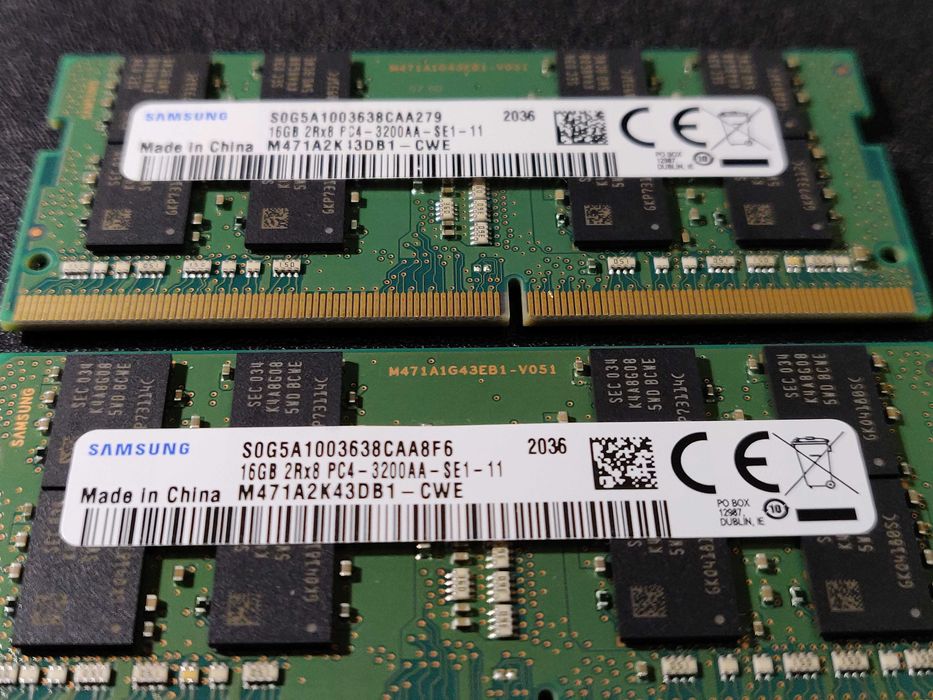 Память Samsung 16GB x 2 SO-DIMM DDR4 3200 MHz (32GB)