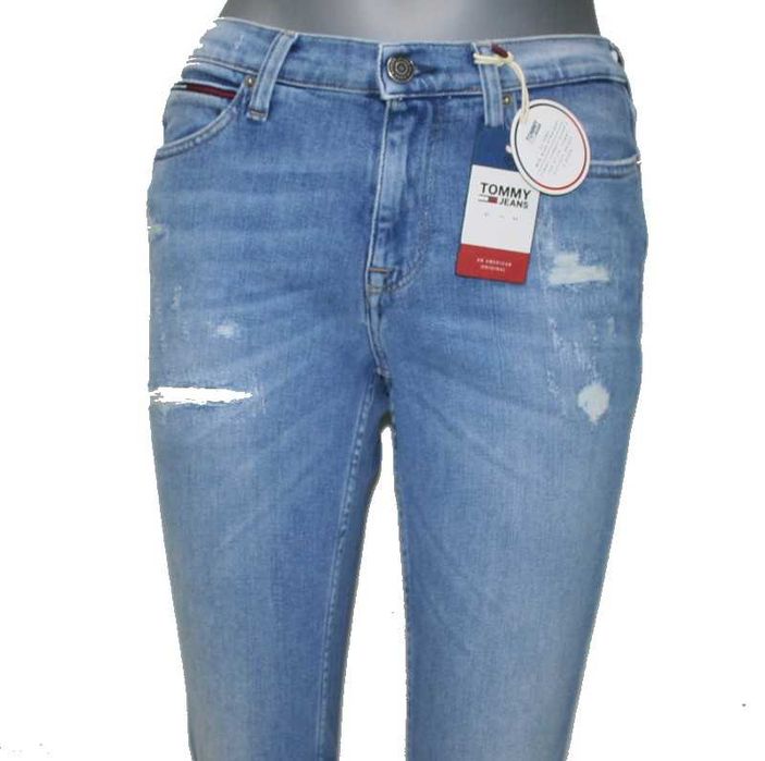 Tommy hilfiger Damskie jeansy Tommy Jeans 1985 Straight nowe - W26/L34