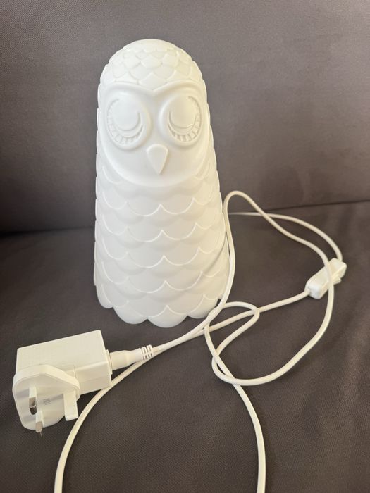 Lampka nocna sowa dziecko Ikea oświetlenie dla dzieci