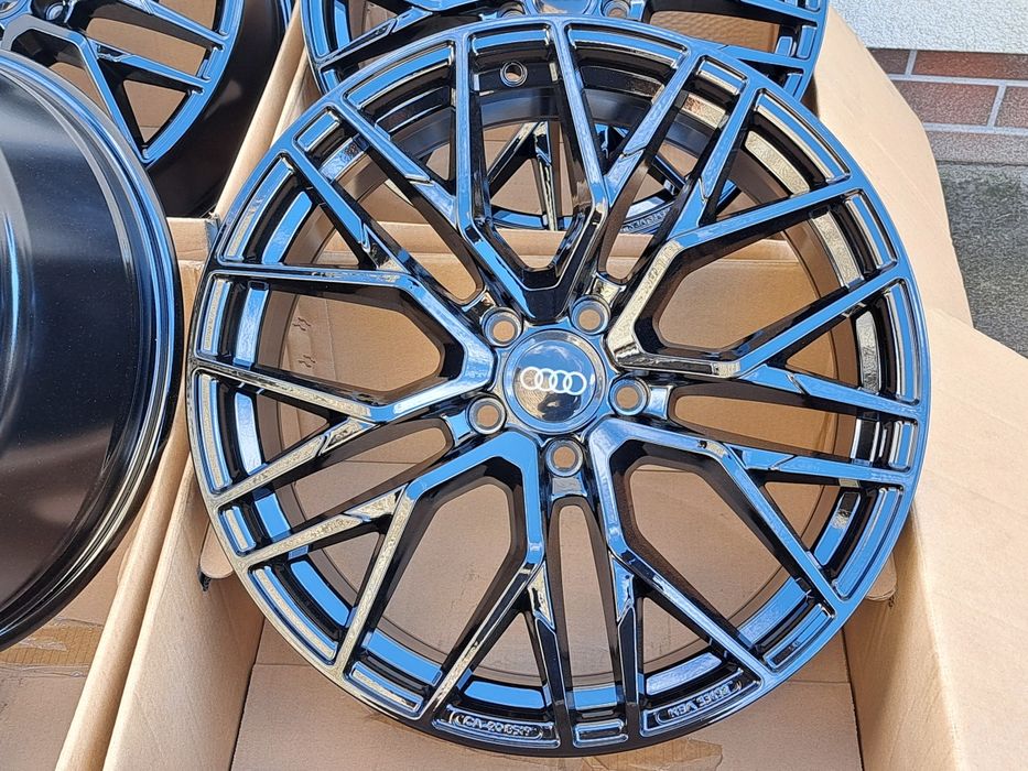 Alufelgi NOWE 17 AUDI 5x112 A3 A4 B7 B8 B9 A6 C5 C6 Q3 TT CZARNE CA20