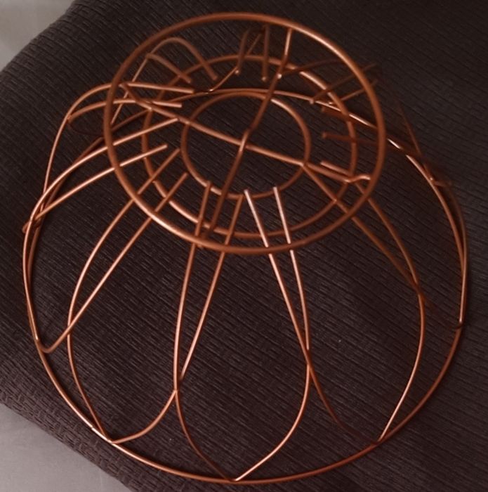 Cesto de fruta metalico cor bronze