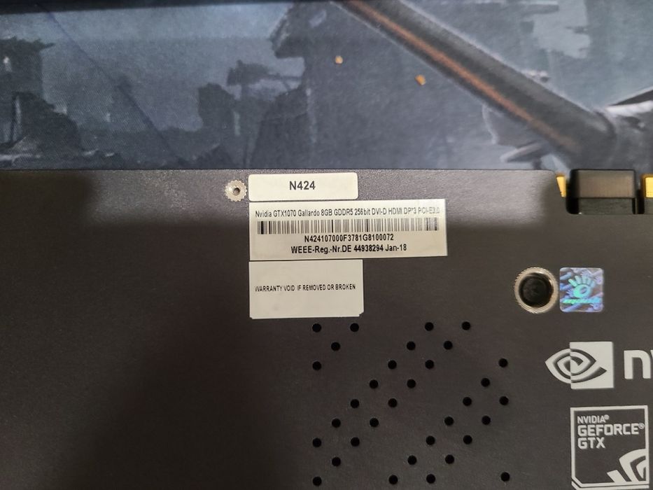 Продам видеокарту GTX 1070 8gb