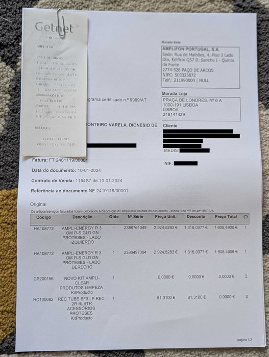 Aparelho Auditivo - Amplifon (Minisom)