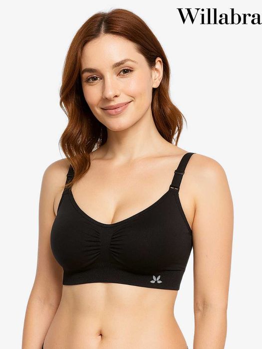 Nowy Biustonosz bezszwowy Willabra L/XL dla karmiących piersią matek