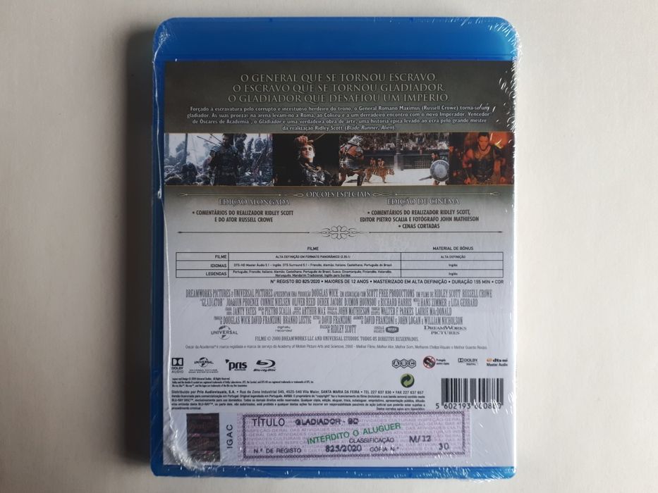 Blu-ray Gladiador (Selado)
