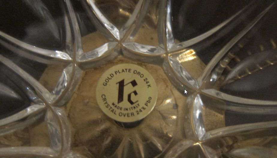 Ouro cisne em cristal banhado a ouro BAIXOU