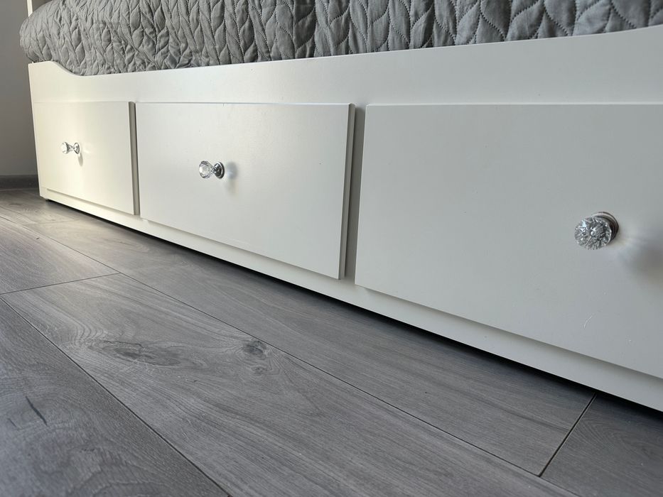 Łóżko Ikea z materacami, Hemnes leżanka ikea łóżko rozkładane