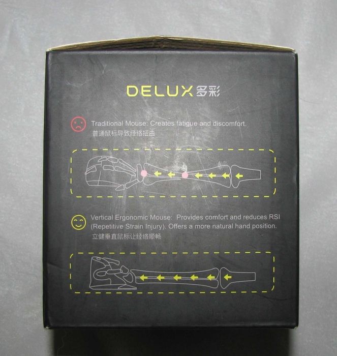 Вертикальна ергономічна мишка Delux  M618 PLUS