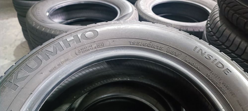 195/60 R15 88H Kumho Ecowing Літні шини б/у Склад гуми Київ