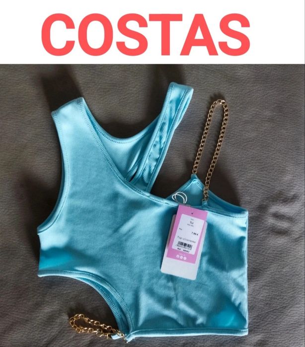 Top com corrente