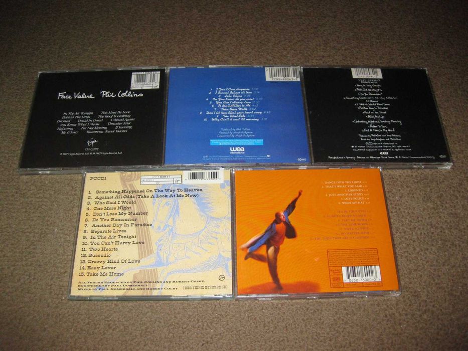 5 CDs do "Phil Collins" Excelente Estado!